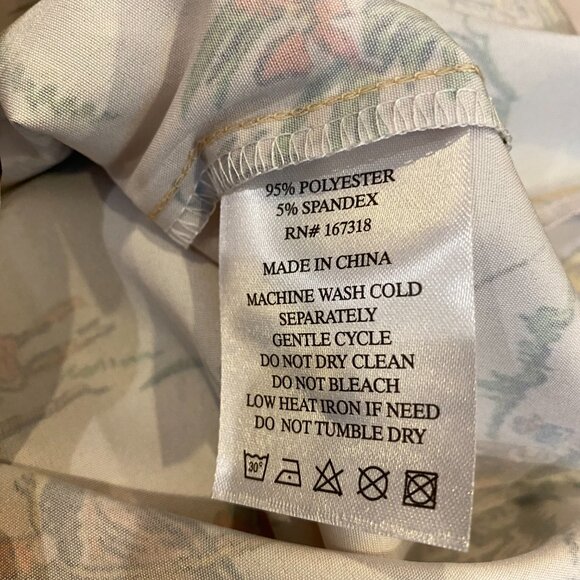 Negative Space Cowboy Western Wagon Horse Button Down Shirt Mens Small AOP NWT - Picture 6 of 7